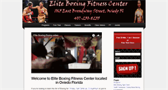 Desktop Screenshot of eliteboxingfitnessstudio.com