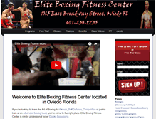 Tablet Screenshot of eliteboxingfitnessstudio.com